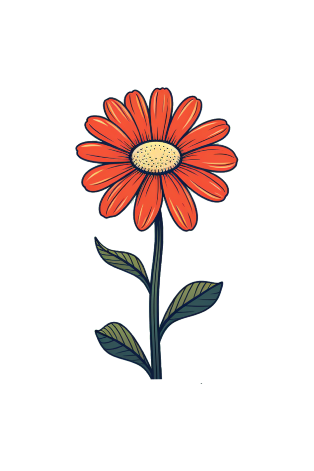 Female Crop Top with Flower Design