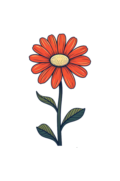 Female Crop Top with Flower Design