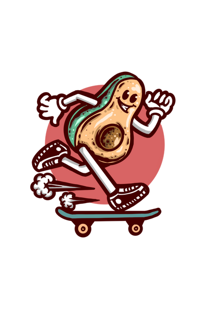 Oversized | Skating Avocado