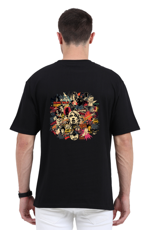 Oversized T-shirt | Rock Theme | Black